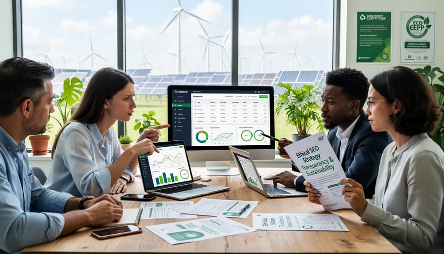 Professional contemplating difficult business decision in modern office